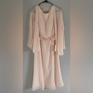 Pink dress with Shaw new with tags